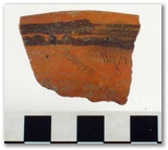 AZC 177 - Black-on-Orange Variant F - Bowl